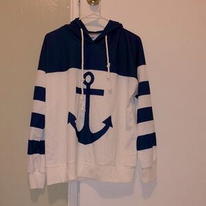 Exclusive Women’s Nautical Anchor Sweatshirt, Size Large